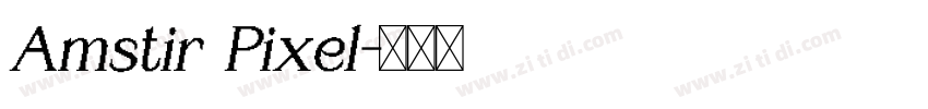 Amstir Pixel字体转换